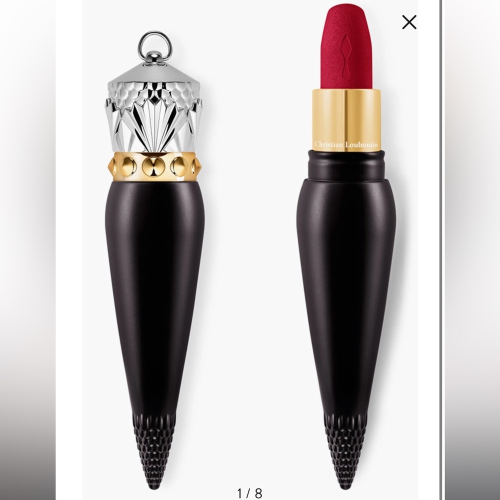 Christian Louboutin Black Lipstick with Gold Studs